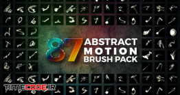 دانلود 87 براش انتزاعی فتوشاپ Abstract Motion Brush Pack