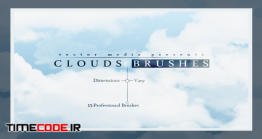 دانلود 15 براش ابر فتوشاپ Clouds Brushes