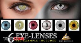 دانلود براش مژه و لنز چشم برای فتوشاپ EYE-Lenses & EYElashes Brushes