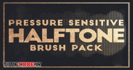 دانلود رایگان براش نقطه فتوشاپ Pressure Sensitive Halftone Brushes