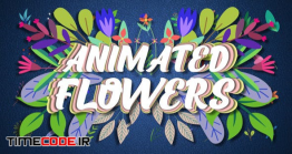دانلود پروژه آماده افتر افکت : انیمیشن گل و بوته Animated Flowers || After Effects