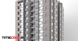 دانلود مدل سه بعدی برج مسکونی Appartment Highrise Indianfree