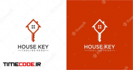 دانلود فایل لایه باز لوگو املاک Awesome House And Key Logo Design Inspiration