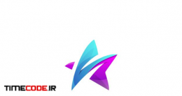 دانلود فایل لایه باز لوگو با طرح ستاره Colorful Star Logo Design Template