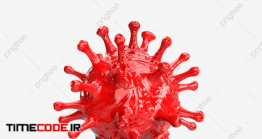 دانلود تصویر سه بعدی ویروس کرونا Coronavirus Or Flu Virus Microbiology And Virology Concep