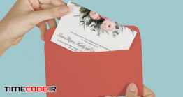 دانلود موکاپ کارت دعوت عروسی Envelope Invitation Mock Up