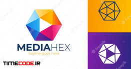 دانلود فایل لایه باز لوگو با طرح ۶ ظلعی Hexa Media Play Logo Template
