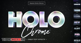 دانلود استایل متن سه بعدی  Holochrome Text Effects