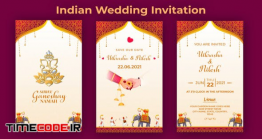 دانلود پروژه آماده افتر افکت : کارت دعوت عروسی با تم هندی Indian Wedding Invitation