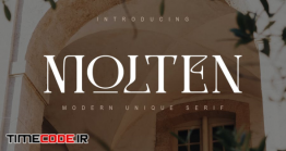 دانلود فونت انگلیسی مدرن  Molten | Modern Serif
