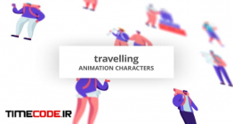 دانلود کاراکتر موشن گرافیک : جهانگرد Travelling – Character Set