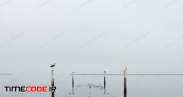 دانلود عکس اسکله مه آلود Underwater Pier