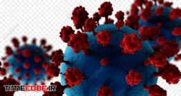 دانلود تصویر PNG ویروس کرونا  Variant Red Blue Variant Covid 19 New Crown Virus
