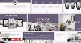 دانلود قالب پاورپوینت شیک و ساده BATAGOR – Powerpoint Template