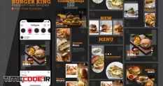 burger king food instagram post template 37277 17 32 147