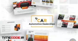 دانلود رایگان قالب پاورپوینت نمایشگاه ماشین + گوگل اسلاید Car Dealerships Template