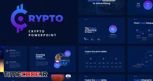 دانلود قالب پاورپوینت رمز ارز
