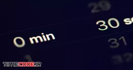دانلود فوتیج ثانیه شمار Macro Detail Of Countdown On Modern Stopwatch Display