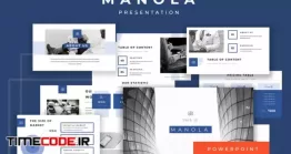 دانلود قالب پاورپوینت  معرفی خدمات و محصولات Manola Pitch Deck Powerpoint Presentation