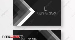دانلود فایل لایه باز کارت ویزیت Minimalistic Geometric Business Card Design Template