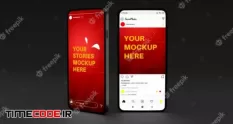 mobile phone mockup with instagram stories post 9044593 01 01 280