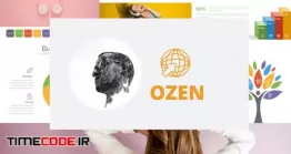دانلود رایگان قالب پاورپوینت OZEN Powerpoint Template