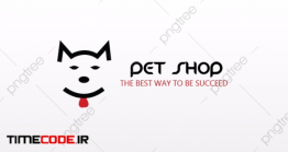 دانلود فایل لایه باز لوگو پت شاپ Pet Logo Red Dogs Template