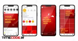 دانلود موکاپ موبایل و استوری اینستاگرام