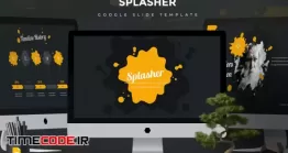 دانلود قالب پاورپوینت دانش آموزی + گوگل اسلاید Splasher Template