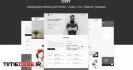 دانلود قالب HTML وب سایت رزومه CVIT | Portfolio / VCard / CV / Resume Template