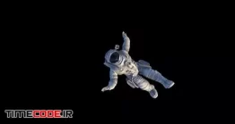 دانلود فوتیج آلفا فضانورد زن Female Astronaut Falling