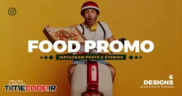 دانلود پروژه آماده افتر افکت : تیزر تبلیغاتی اینستاگرام رستوران Food Promo Instagram Post & Story