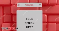 instagram glass social media post mockup red 17381630 00 31 703