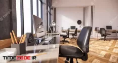 modern desk chair office room 3d rendering 10437469 48 28 122