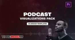 دانلود پروژه آماده افتر افکت و پریمیر : اکولایزر پادکست Podcast Audio Visualization Pack
