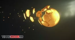 دانلود پروژه آماده افتر افکت : لوگو موشن فوتبال Soccer Ball Logo Reveal