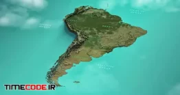 دانلود پروژه آماده داوینچی ریزالو : نقشه امریکا جنوبی South America Map DR