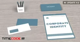 دانلود پروژه آماده افتر افکت : موکاپ ست اداری Corporate Identity Video Mockup