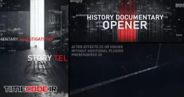 دانلود پروژه آماده افتر افکت : اسلایدشو تاریخی History Documentary Opener