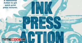 دانلود اکشن تایپ جوهری فتوشاپ Ink Press Type Action