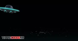 دانلود ترنزیشن آلفا سفینه فضایی Ufo Levitation On Transparent Background