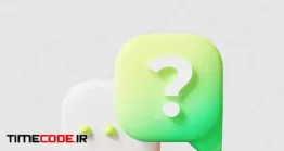 دانلود آیکون سوال 3d Render Question Icon