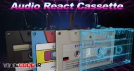 دانلود پروژه آماده افتر افکت : نوار کاست اکولایزر Audio React Cassette