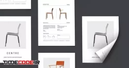 دانلود قالب آماده ایندیزاین : تراکت مبلمان CENTRE – Furniture Flyer