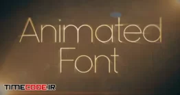 دانلود پروژه آماده افتر افکت : الفبا انیمیشن Clean Animated Font