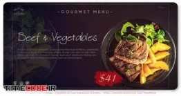 دانلود پروژه آماده افتر افکت : تیزر تبلیغاتی رستوران Gourmet Menu