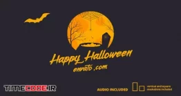 دانلود پروژه آماده افتر افکت : لوگو موشن هالووین Halloween Card