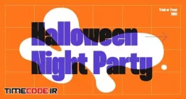 دانلود پروژه آماده افتر افکت : اینترو هالووین Halloween Party Promo