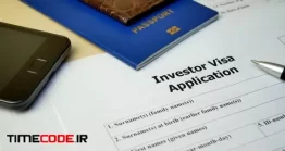 دانلود رایگان فوتیج ویزا سرمایه گذاری با پاسپورت Investor Visa Document With Passport