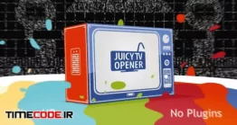 دانلود پروژه آماده افتر افکت : اینترو تلویزیون Juicy TV Opener